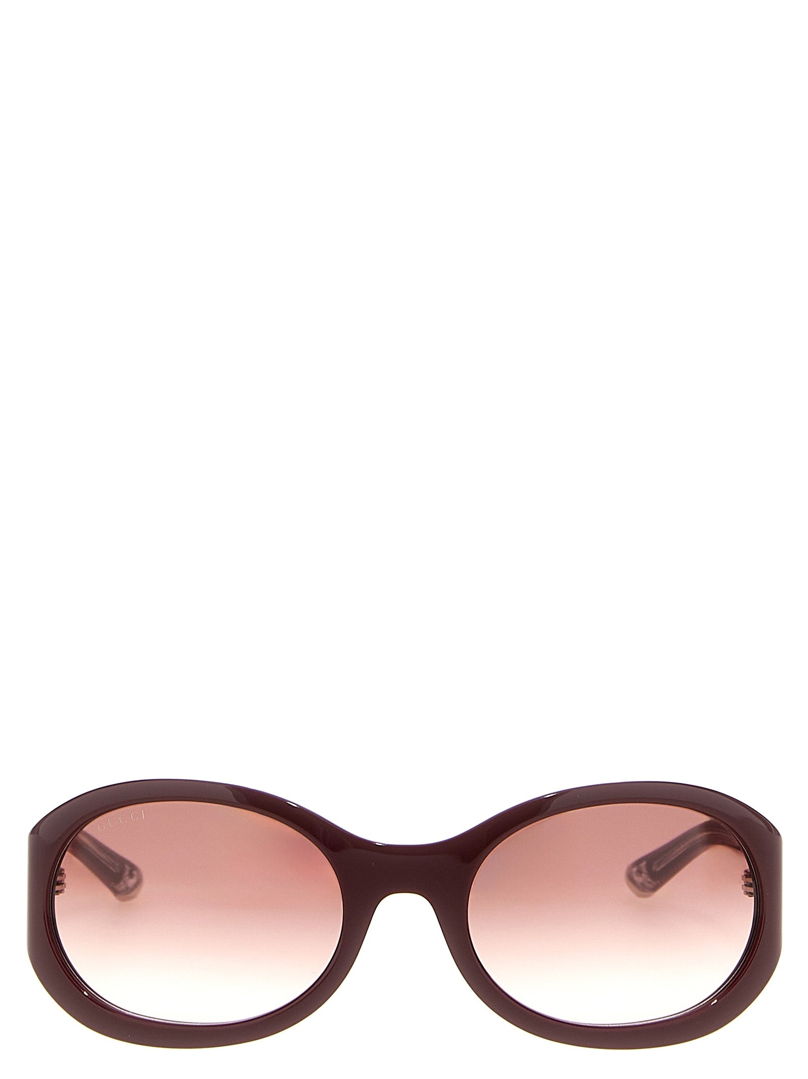 Lunettes de soleil Gucci Bordeaux en acétate avec monture élégante et design moderne.
