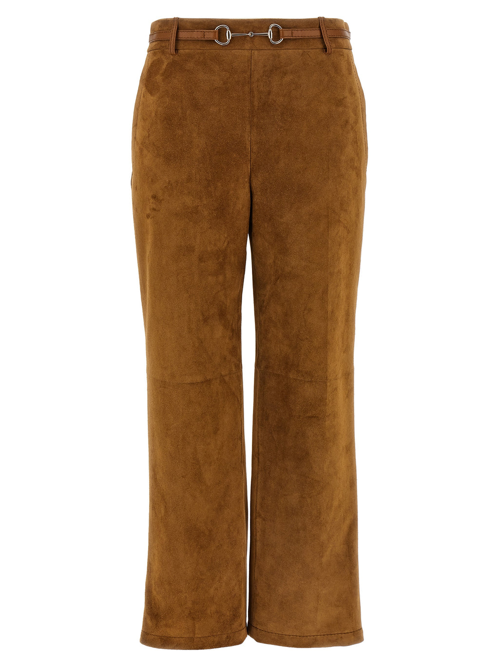 Gucci Braune Kalbslederhose
