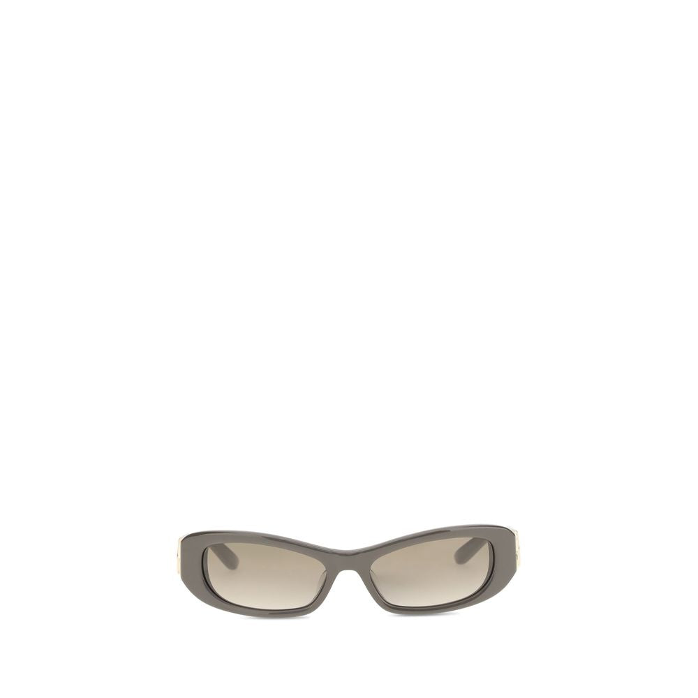 Lunettes de soleil en acétate marron de la marque Balenciaga, style élégant et moderne.