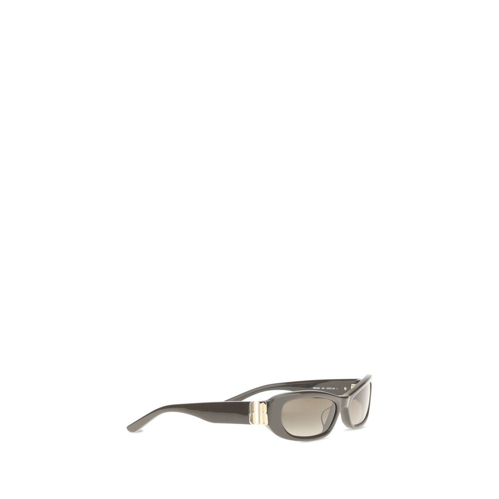 Lunettes de soleil marron en acétate Balenciaga, avec monture élégante et design moderne, pour un style sophistiqué.