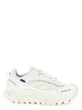 Chaussures de sport Moncler en polyamide blanc, baskets athlétiques légères et modernes, pour homme ou femme.