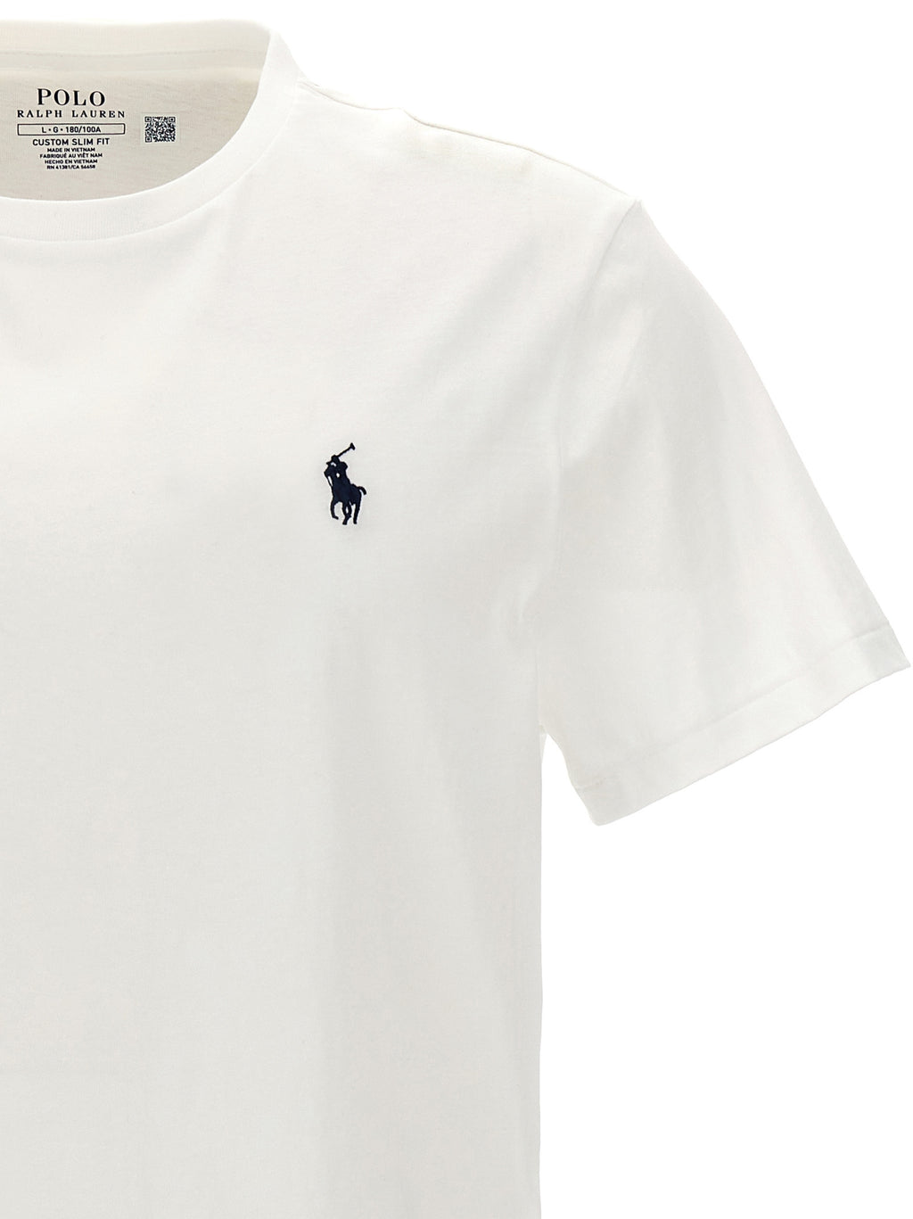 Polo Ralph Lauren Weißes Baumwoll-T-Shirt
