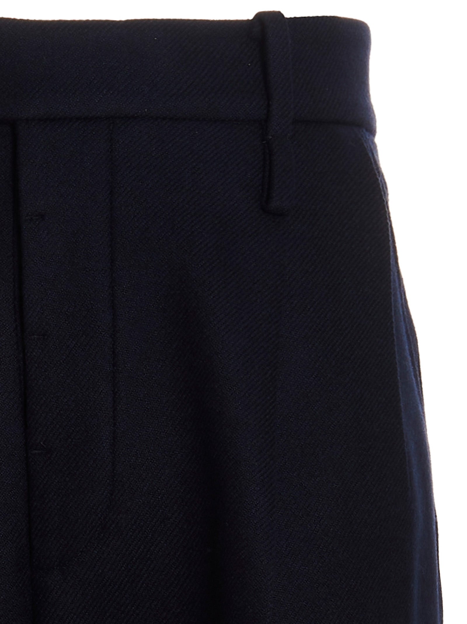 Pantalons décontractés en cachemire bleu Gucci, coupe confortable et élégante, parfaits pour un style chic et décontracté.
