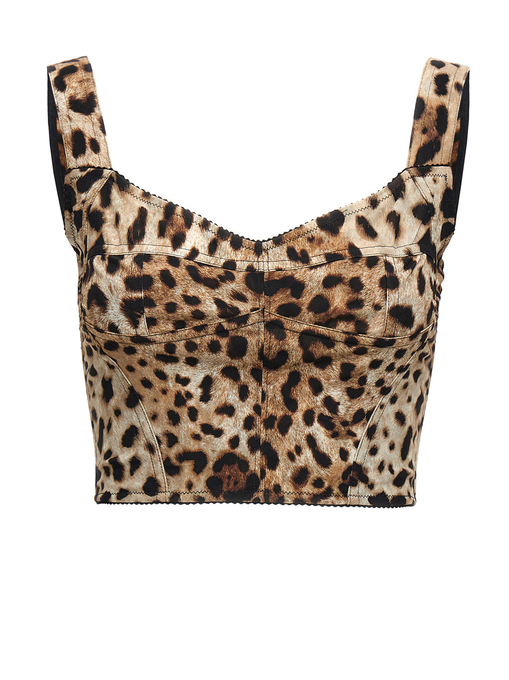 Chemise multicolore en polyamide de Dolce & Gabbana avec motif coloré, affichée sur un mannequin.