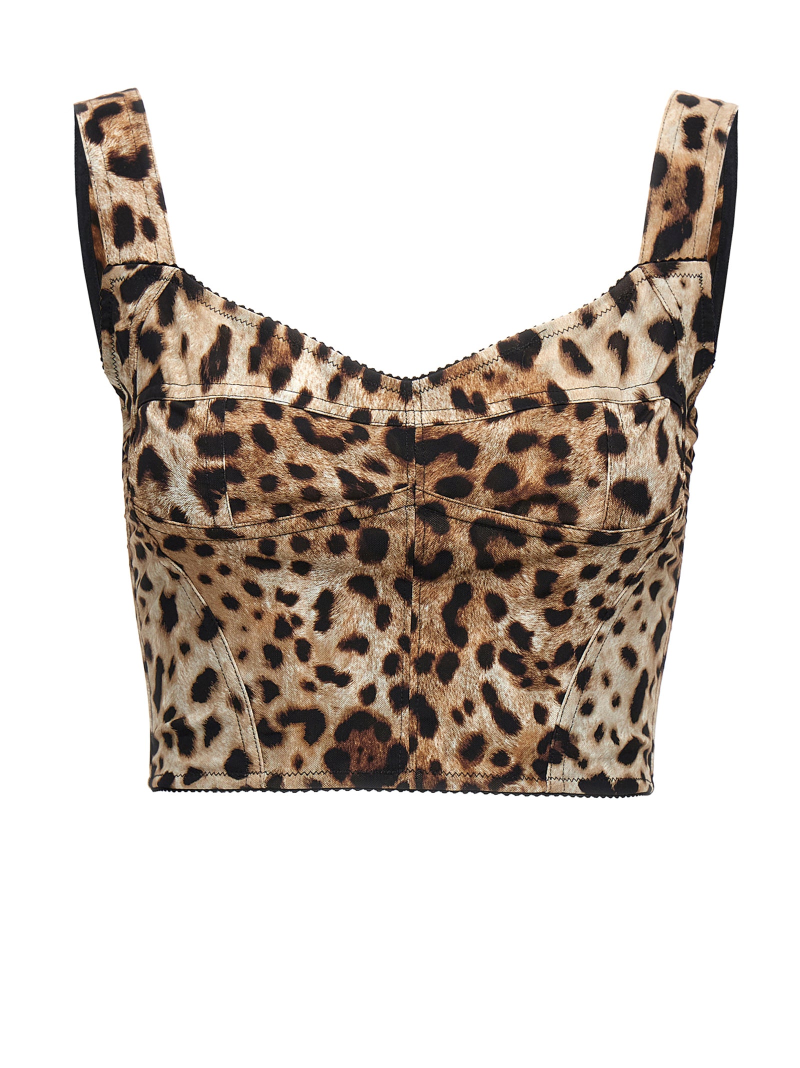Chemise multicolore en polyamide de Dolce & Gabbana avec motif coloré, affichée sur un mannequin.
