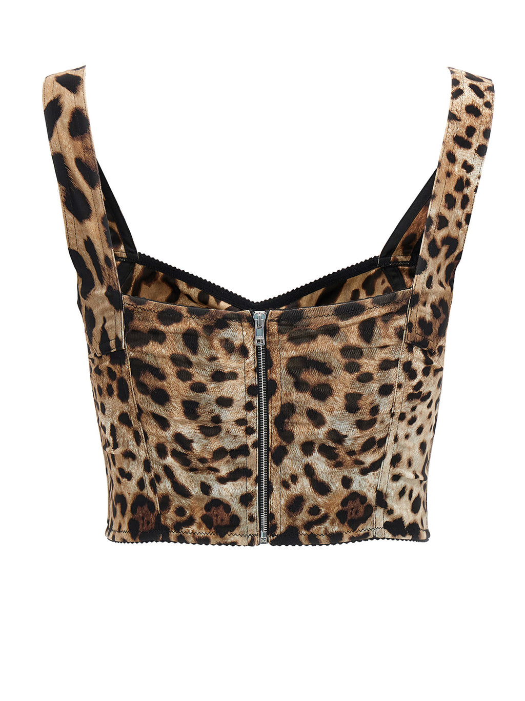 Chemise Dolce & Gabbana en polyamide multicolore avec motif coloré, affichée sur un mannequin.