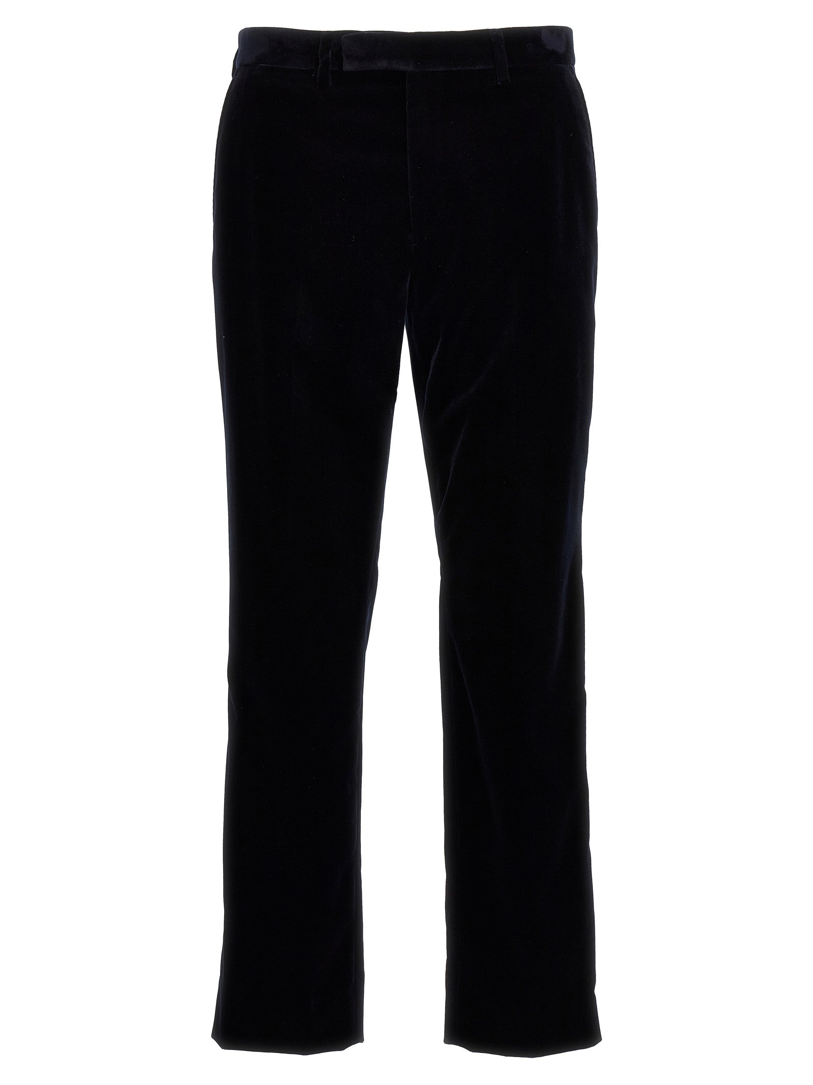 Pantalons décontractés en coton bleu Gucci pour homme, avec coupe moderne et détails élégants.