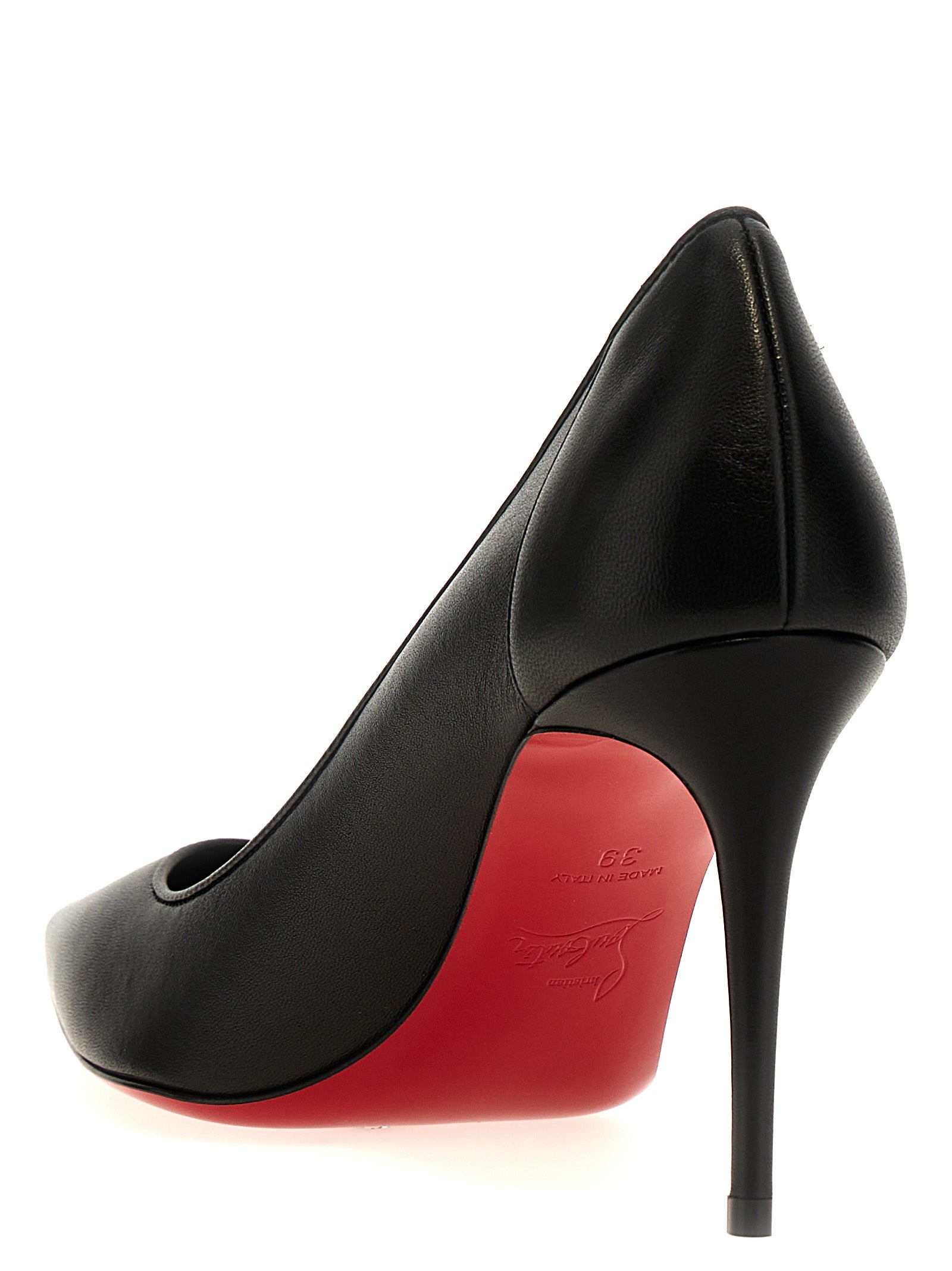 Christian Louboutin Schwarze Nappaleder / Kalbsleder Bos Taurus Pumps mit hohem Absatz