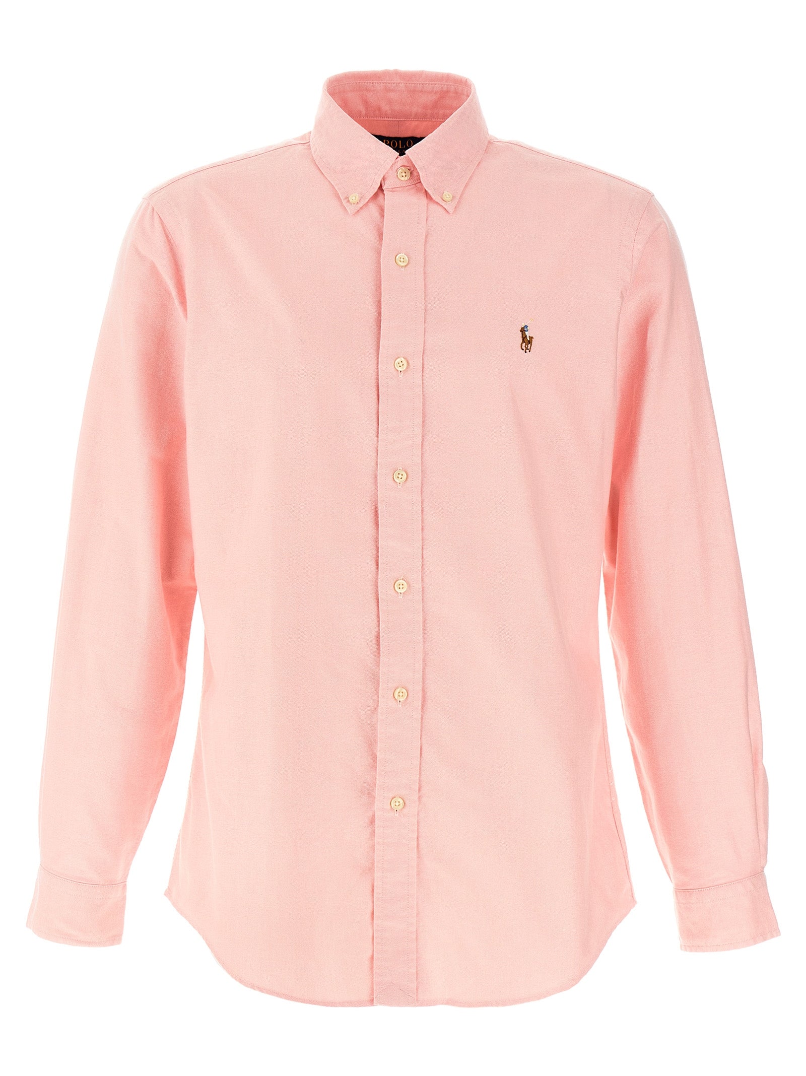 Chemise en coton multicolore de Polo Ralph Lauren, style classique avec col et manches longues, vue de face.