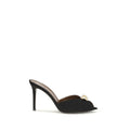 Sandales à talons stilettos en cuir de veau noir Giuseppe Zanotti, modèle Bos Taurus avec design élégant et sophistiqué.