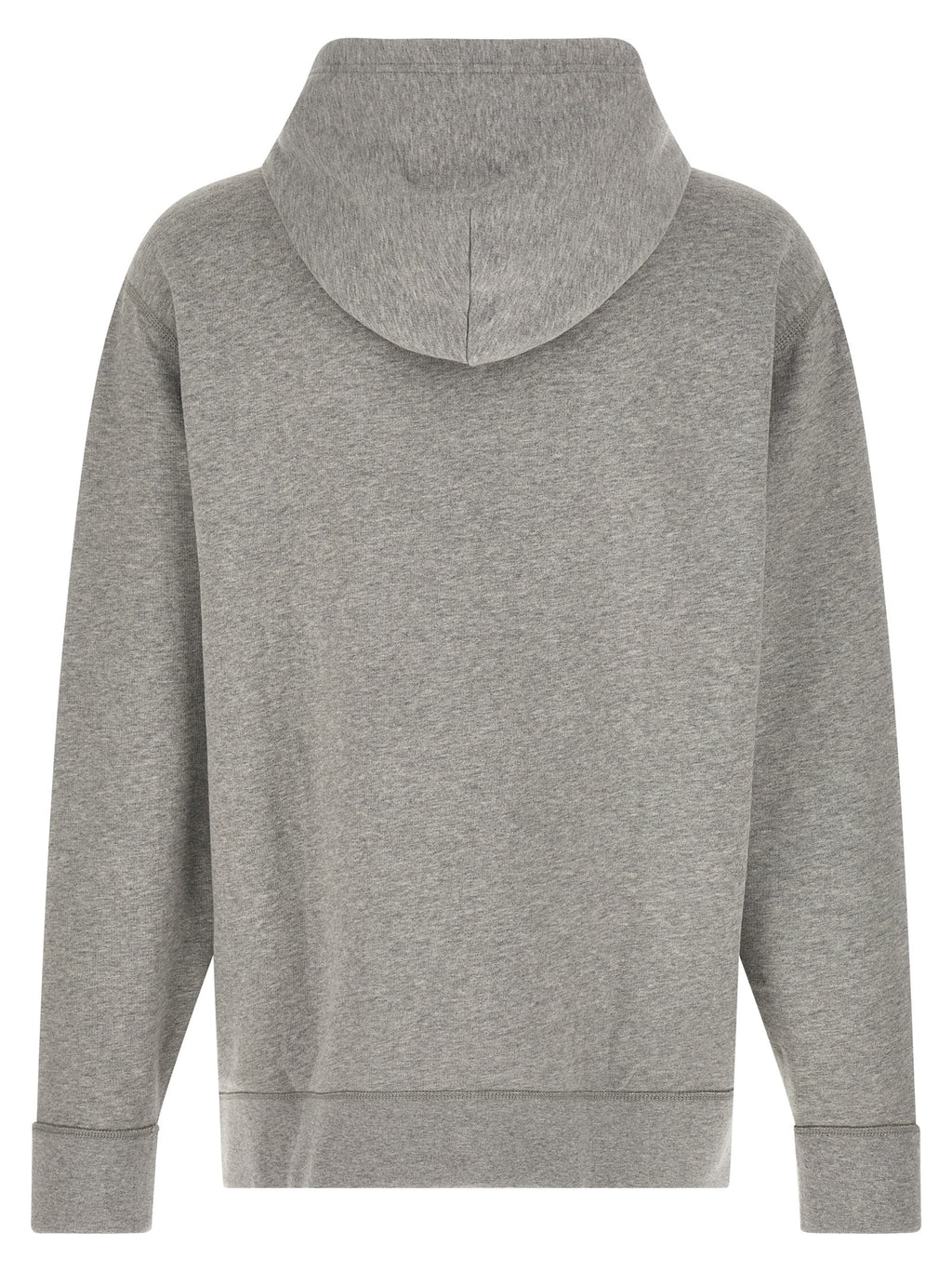 Sweat-shirt gris en coton de Polo Ralph Lauren, style décontracté avec logo brodé sur la poitrine, vue de face.