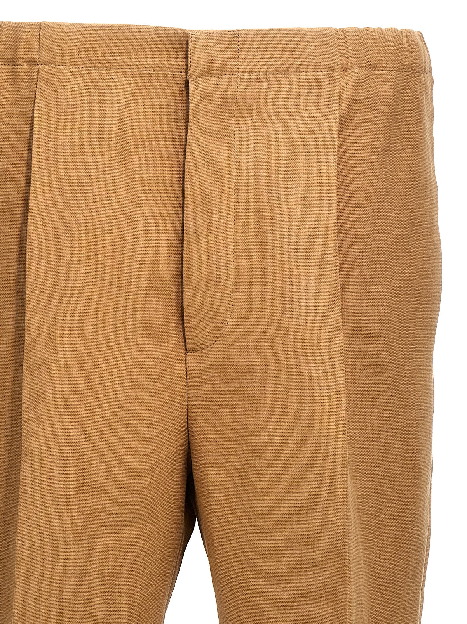 Fendi Beige Paper Freizeithose