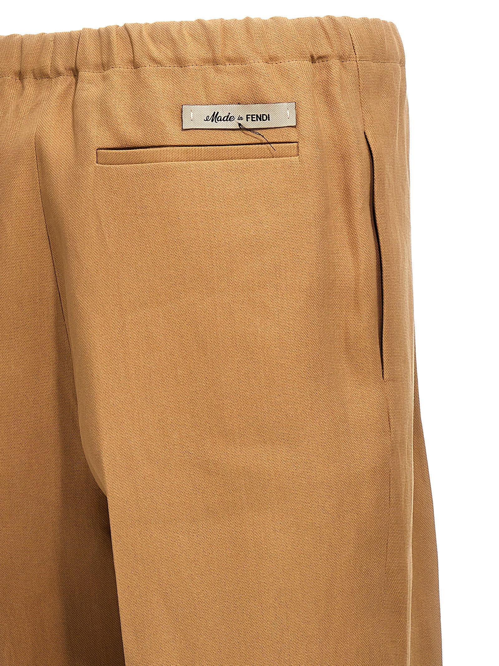 Fendi Beige Paper Freizeithose