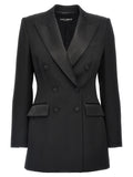 Dolce & Gabbana Black Virgin Wool Blazer