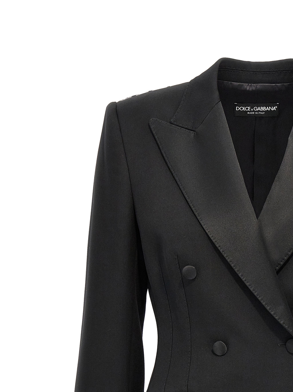 Dolce & Gabbana Black Virgin Wool Blazer