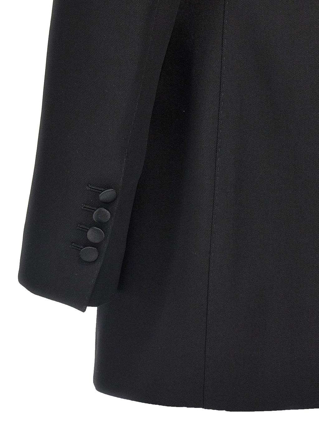 Dolce & Gabbana Black Virgin Wool Blazer
