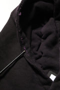 Sweat à capuche en coton noir Dolce & Gabbana DGVIB3 avec logo sur la poitrine, vue de face.