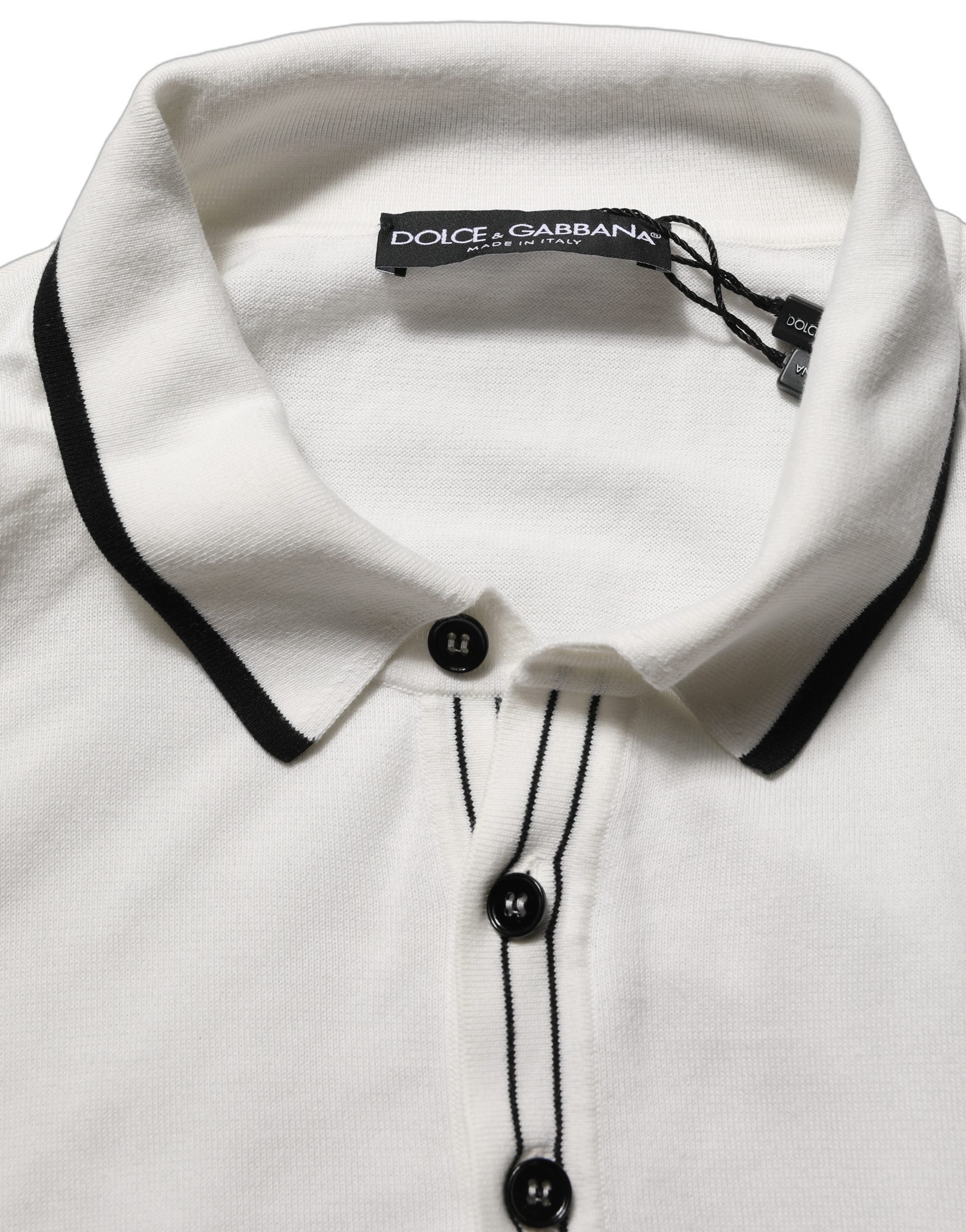 T-shirt homme en soie noire avec motif feuilles Dolce & Gabbana, col rond, style élégant et moderne.