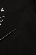 Sweatshirt noir Dolce & Gabbana en coton avec logo imprimé, style décontracté et moderne, vue de face.