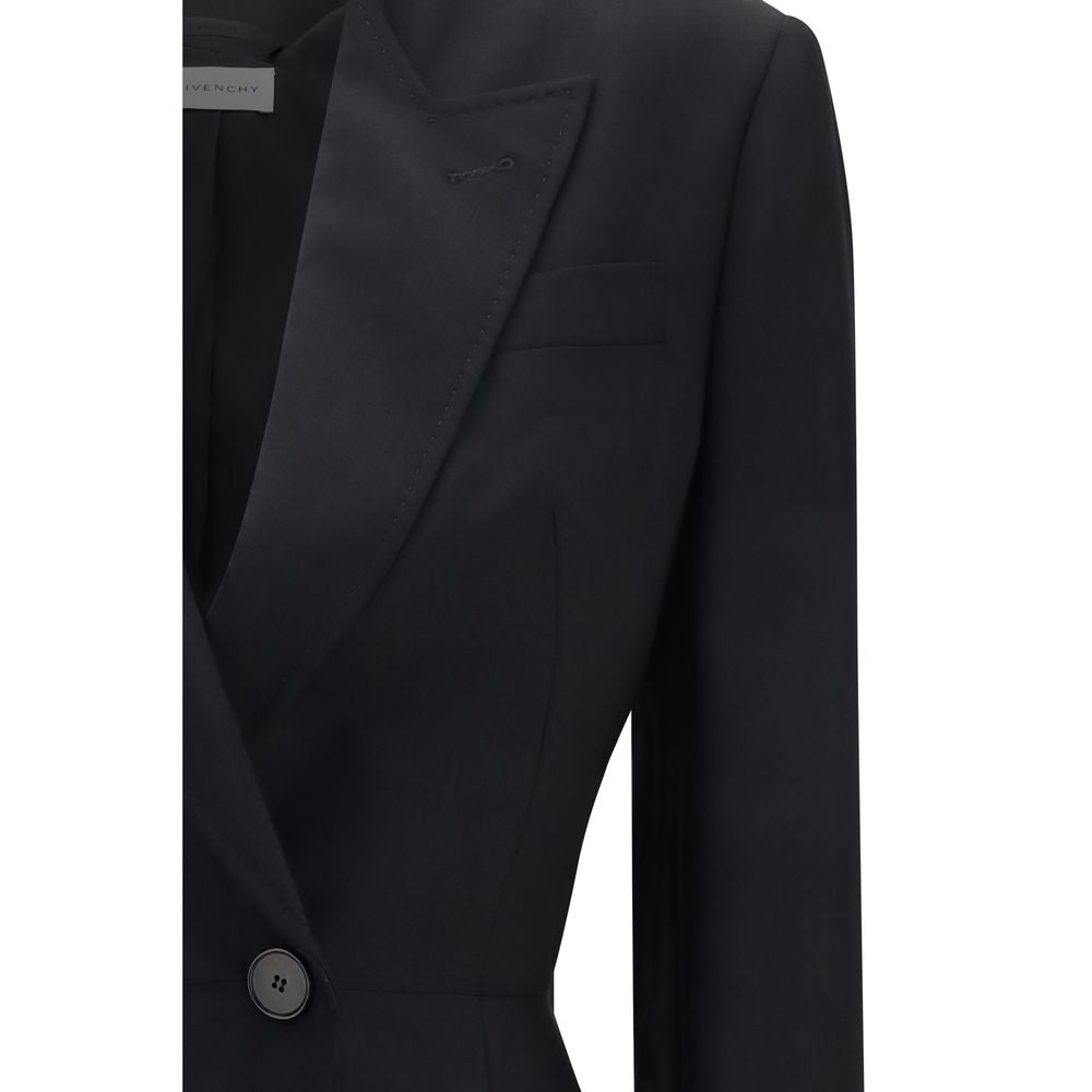 Givenchy Blazer aus schwarzer Wolle mit Widder-Motiv