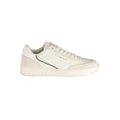 Chaussures hommes Tommy Hilfiger en polyuréthane blanc, sneakers tendance avec semelle blanche et design moderne.