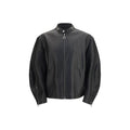 Gucci Black Calf Leather Bos Taurus Biker Jacket