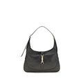 Sac à bandoulière Gucci Bos Taurus en cuir de veau noir, élégant et sophistiqué, avec détails de finition de luxe.