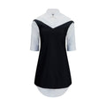 Robe décontractée en laine noire Balenciaga Oves Aries, coupe décontractée, détails élégants, portée décontractée.