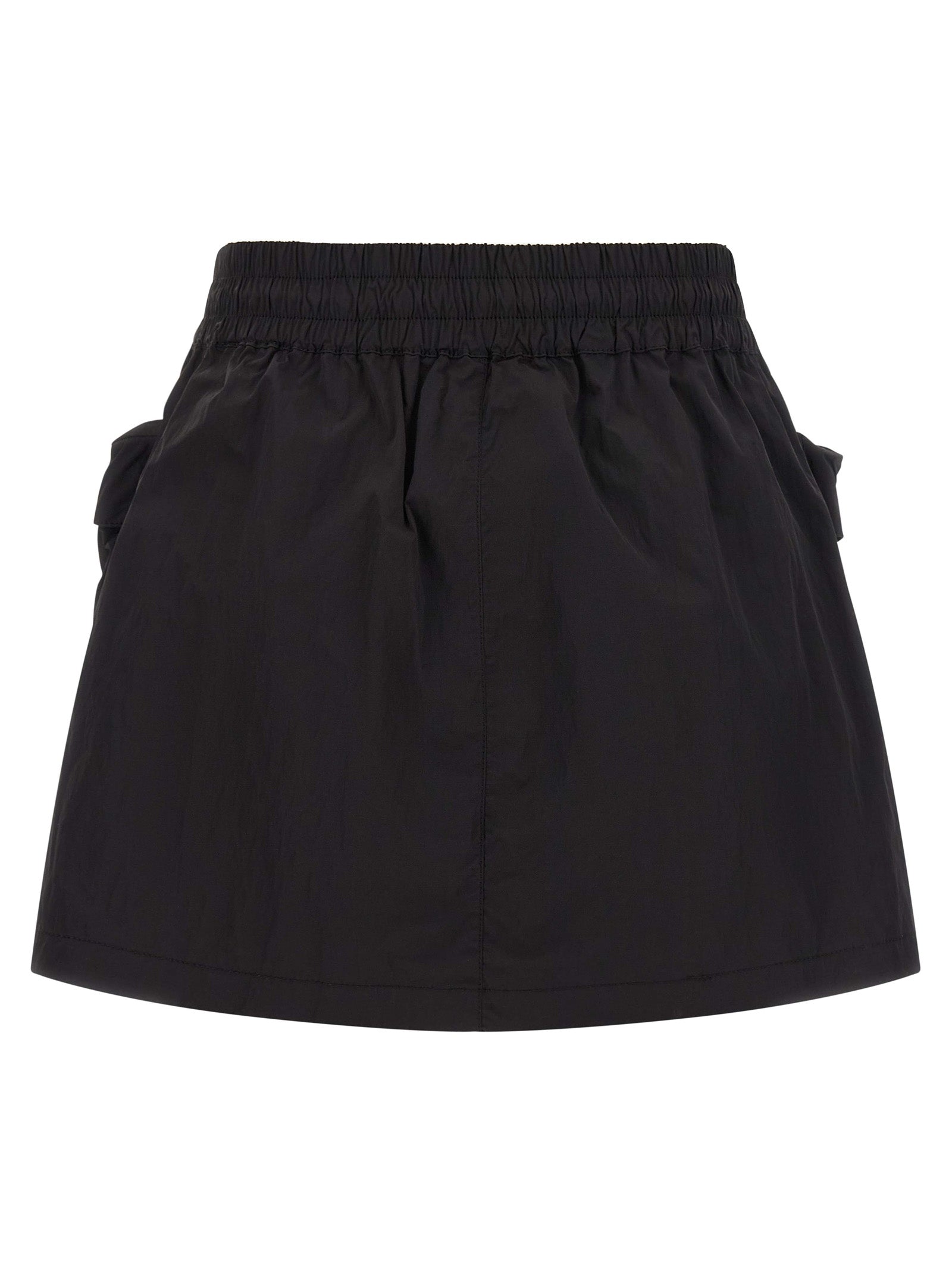 jupe longue Diesel en polyamide noire, fluide et élégante, avec une coupe ajustée et des détails modernes visible sur l'image