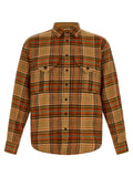Blouse orange en marabout de Dsquared², style élégant avec détails volumineux et texture douce visible sur l'image.