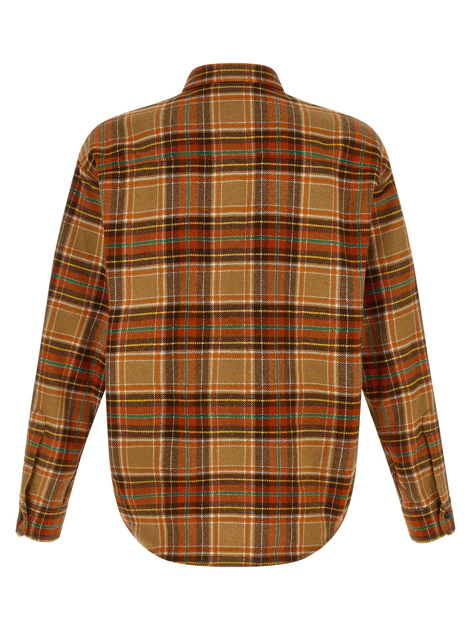 Blouse orange en marabout de la marque Dsquared², détail élégant avec finition douce et volumineuse.