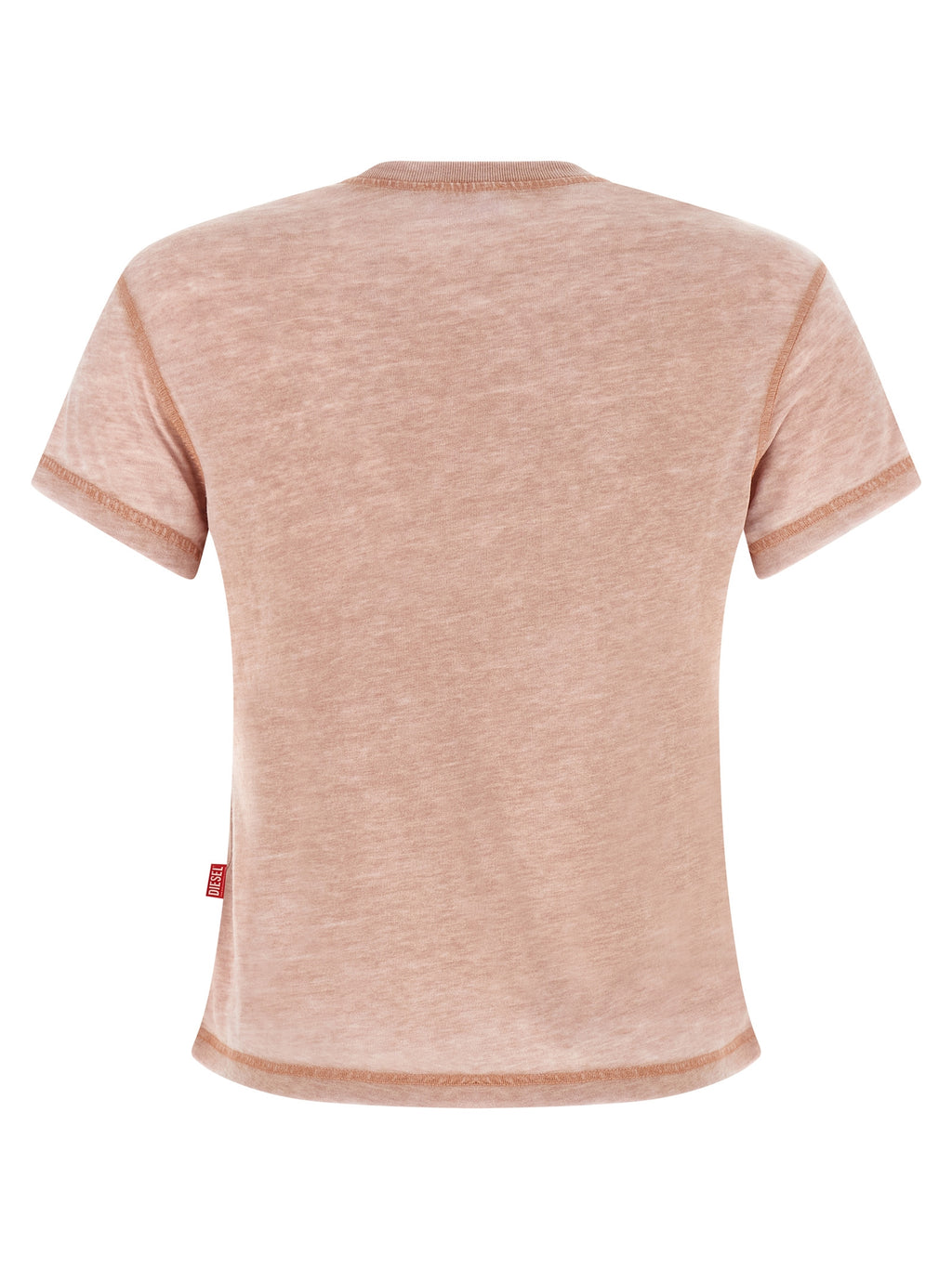 T-shirt multicolore en polyester de la marque Diesel, vue de face, avec un design coloré et moderne.