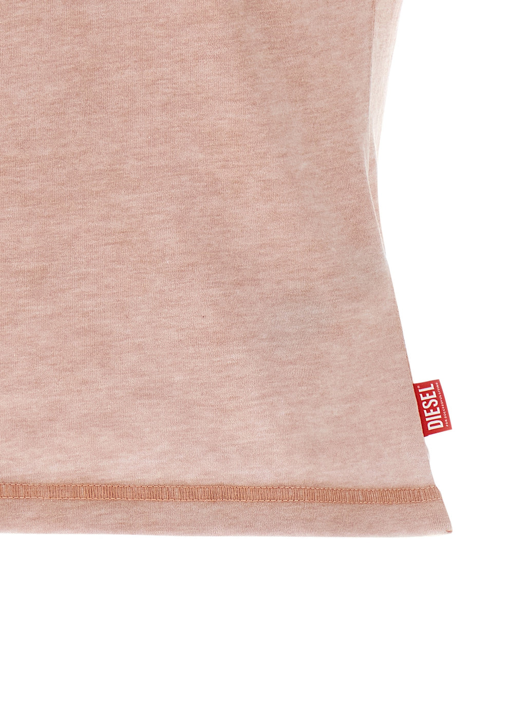 T-shirt multicolore en polyester de la marque Diesel, avec un design moderne et coloré, porté sur un mannequin.