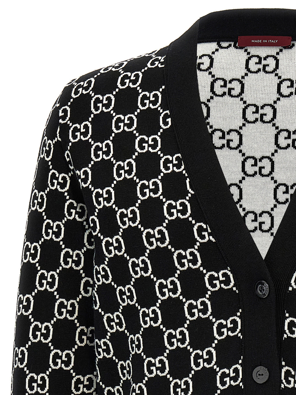 Gucci Bicolor Wool Cardigan