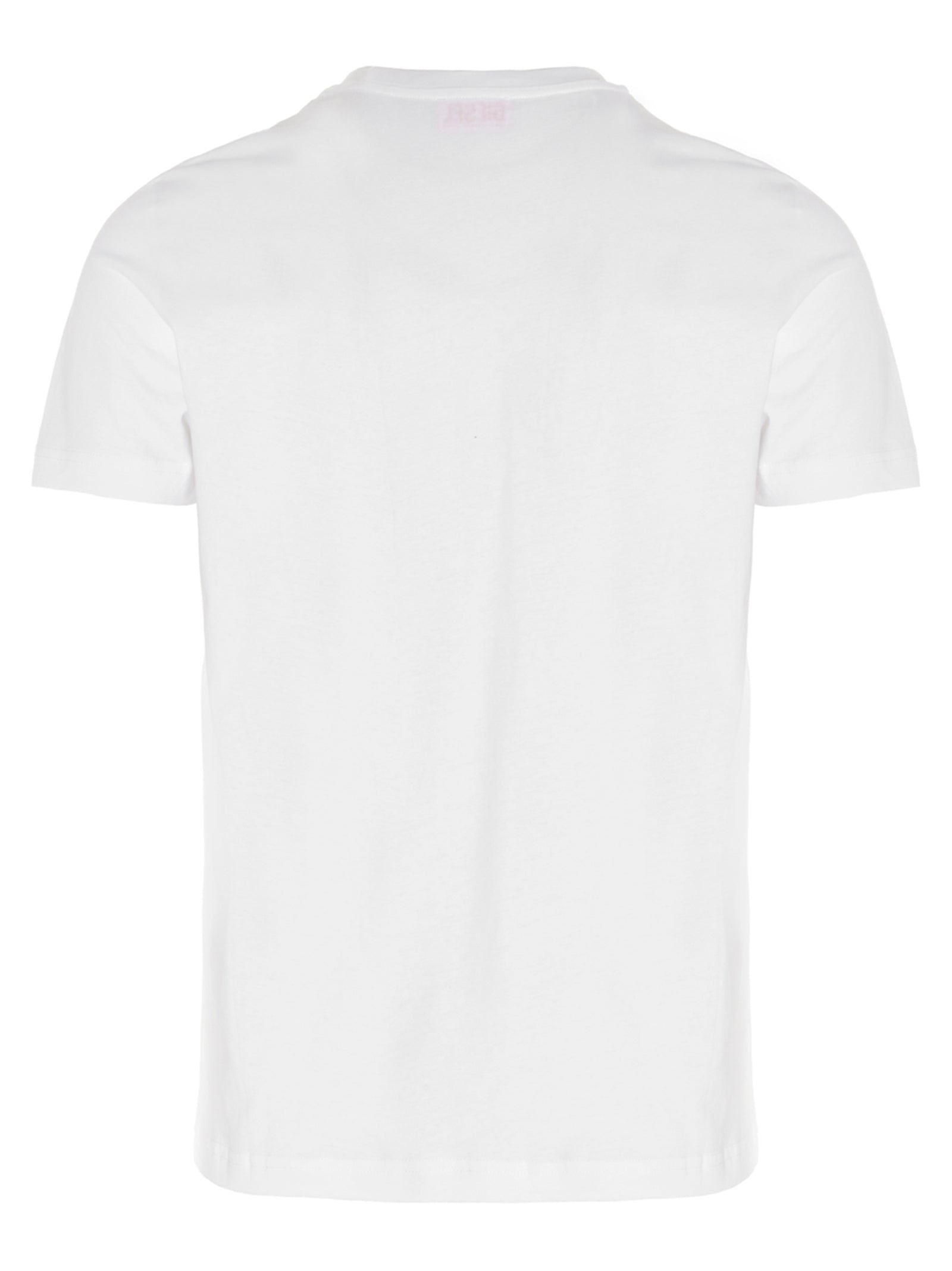 T-shirt en coton blanc Diesel, coupe classique, logo Diesel visible sur la poitrine, pour homme.
