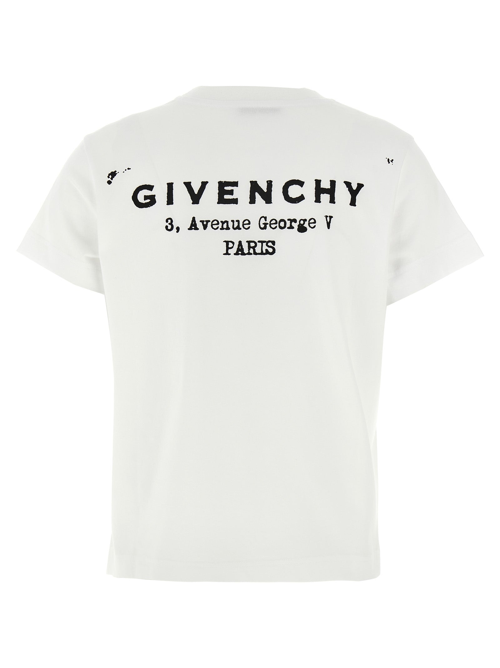 T-shirt en coton bicolore Givenchy, coupe décontractée avec logo visible, parfait pour un style moderne et élégant.