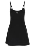 Diesel Schwarzes kurzes Baumwollkleid