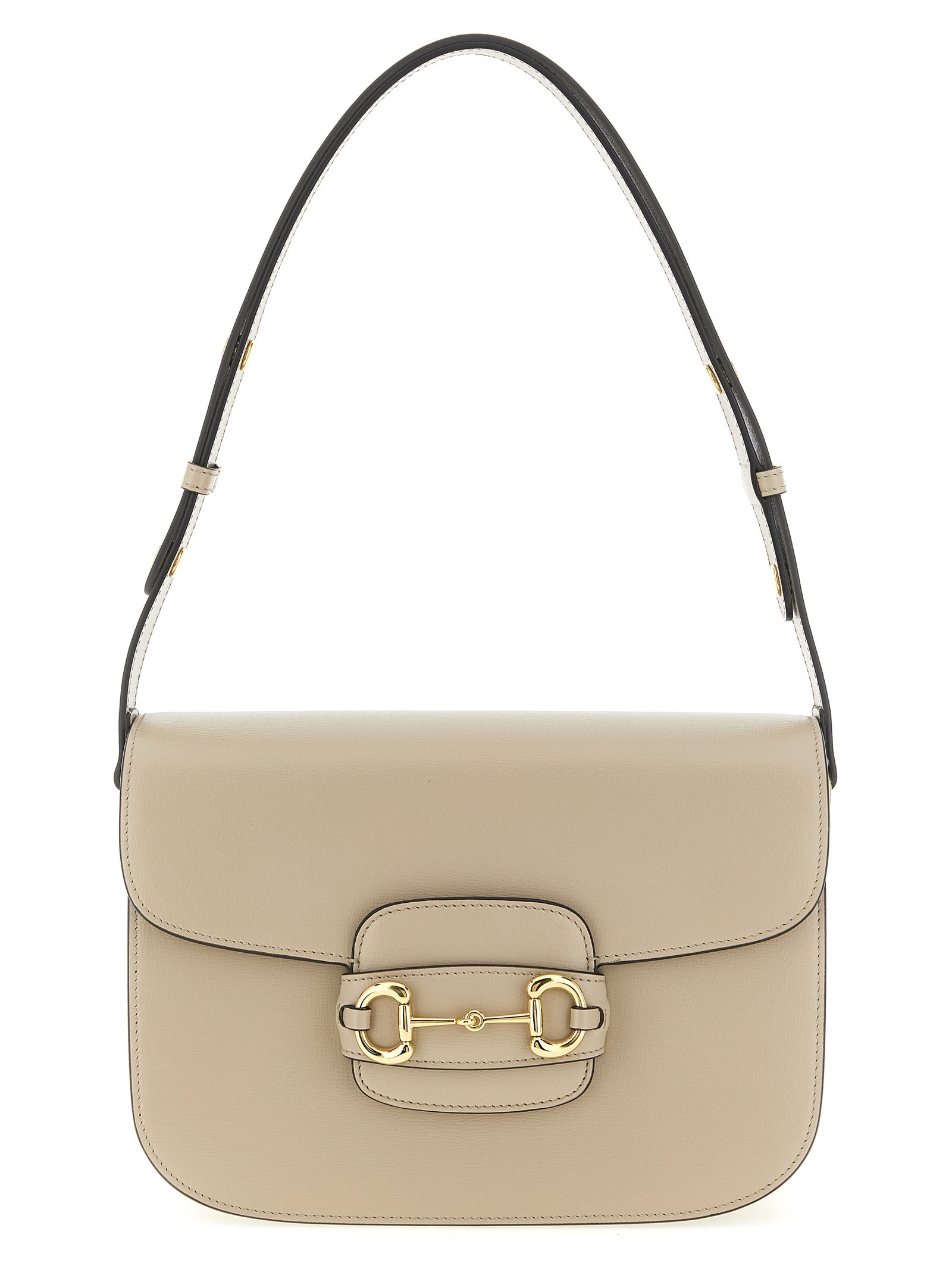 Sac à main Gucci beige en cuir de veau avec bandoulière, élégant et sophistiqué, pour femmes.
