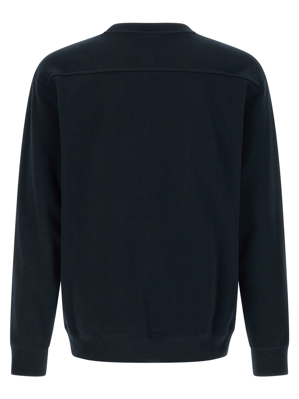 Sweatshirt en coton bleu de Gucci, vêtement décontracté avec logo Gucci visible, porté sur un mannequin.