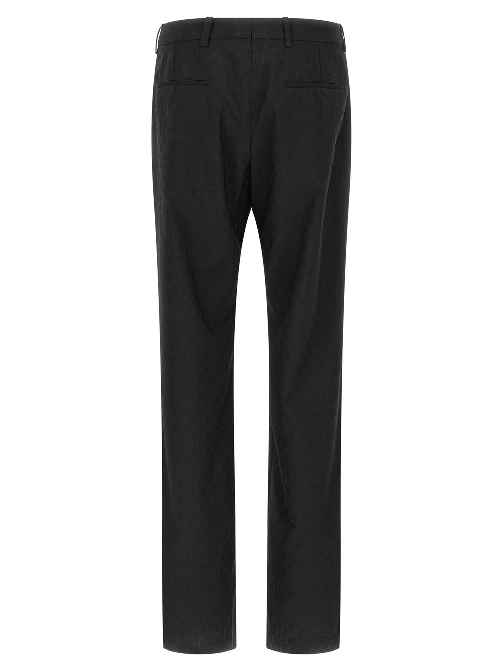 Pantalon noir en polyester de marque Gucci, pantalon élégant pour femme, avec coupe classique et finitions soignées.