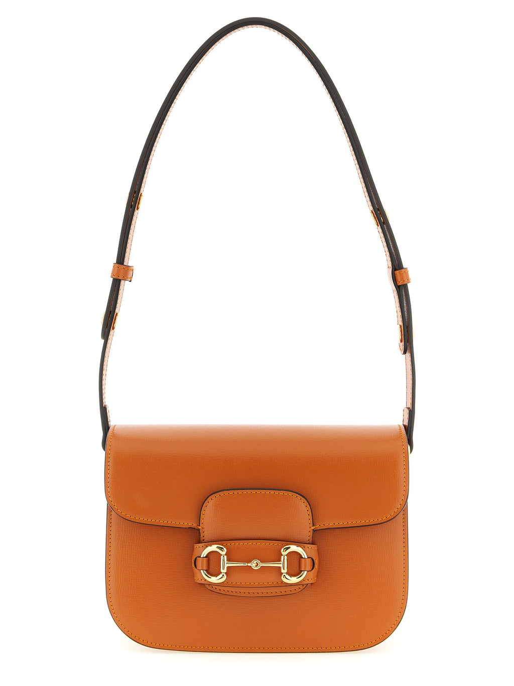Sac à bandoulière en cuir de veau orange de Gucci, avec détails élégants et finition de haute qualité.