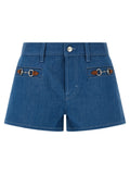 Gucci Bermudashorts aus blauer Baumwolle