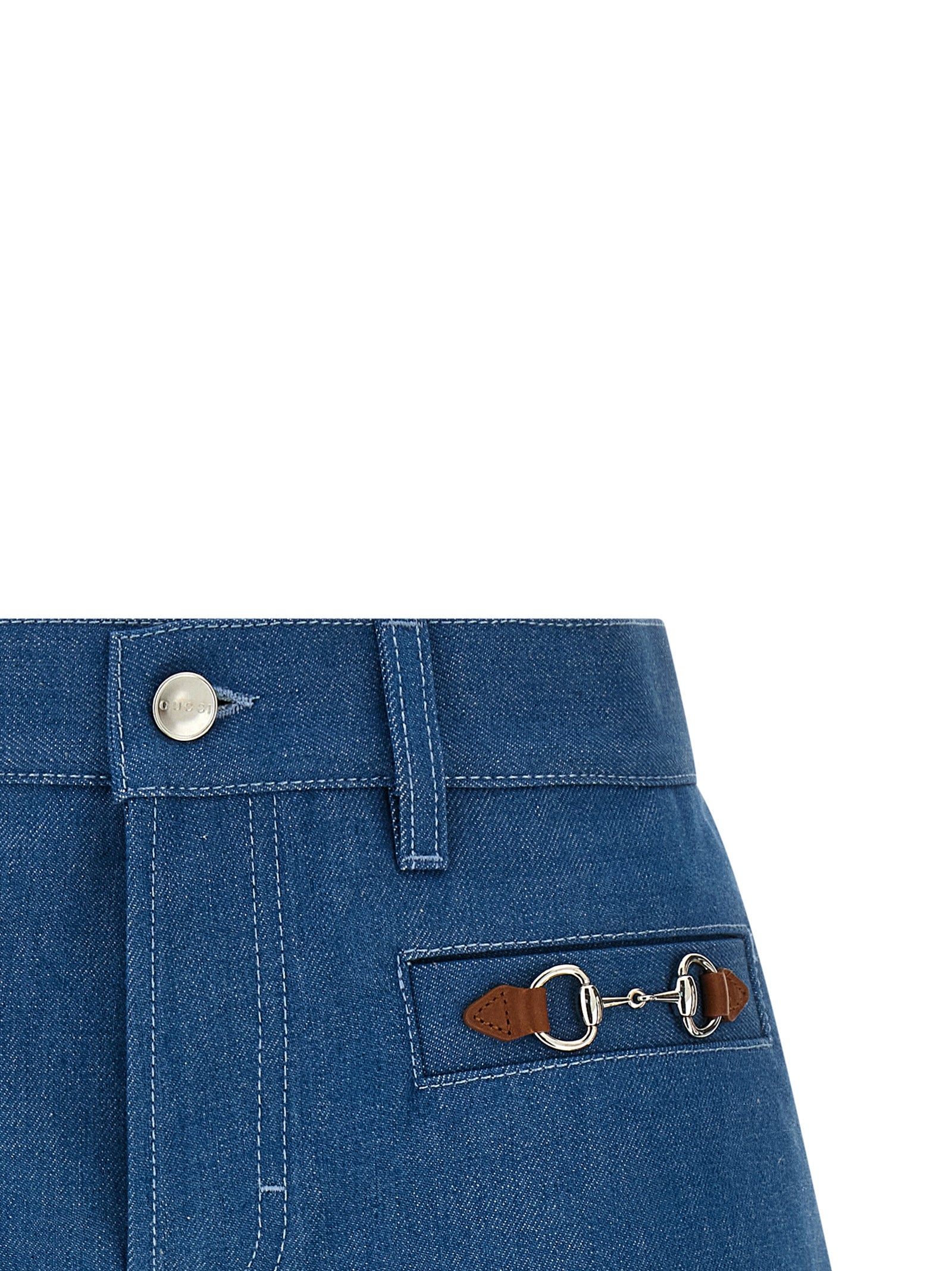 Gucci Bermudashorts aus blauer Baumwolle
