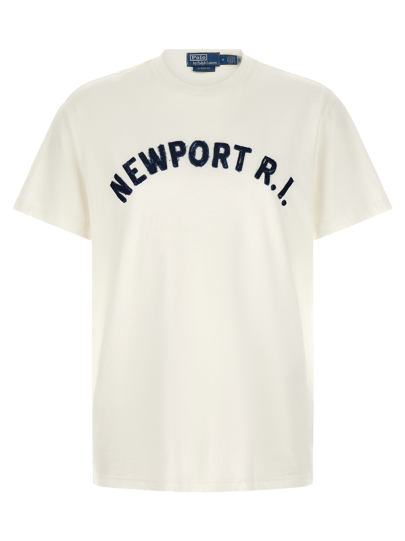 T-shirt en coton bleu Polo Ralph Lauren avec logo emblématique, col ras du cou et manches courtes, pour homme.
