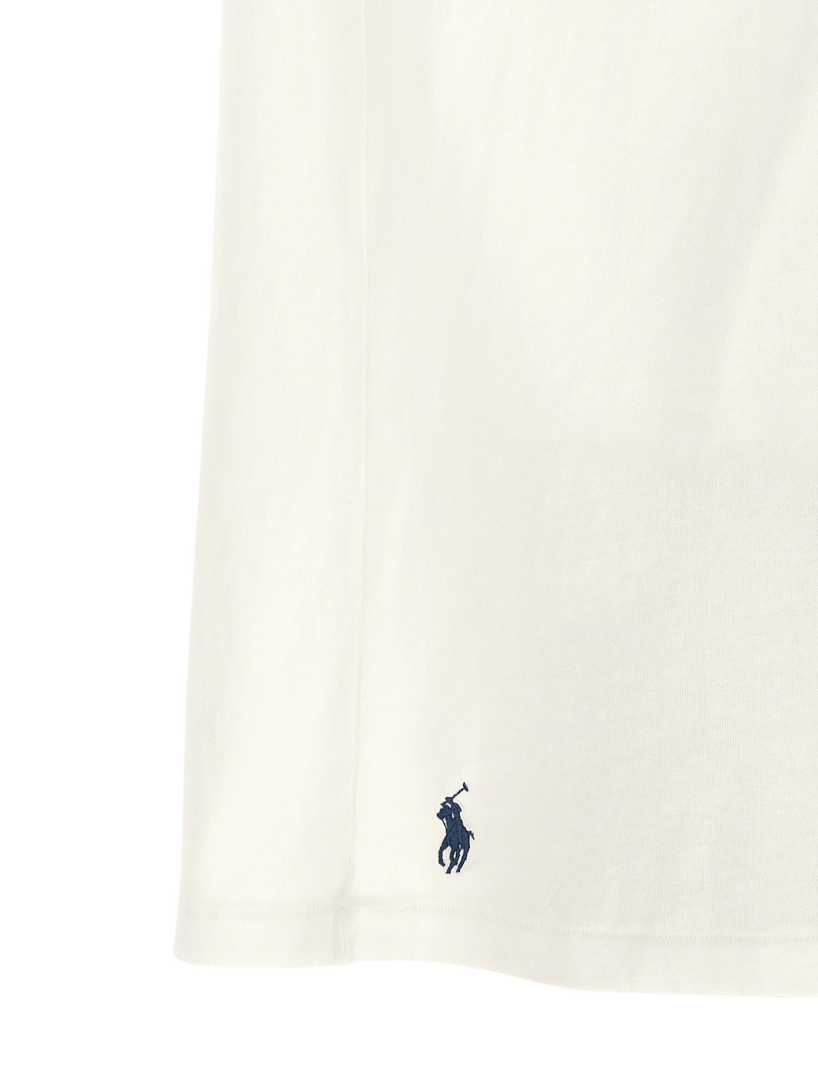 T-shirt en coton bleu Polo Ralph Lauren, style classique, avec col ras du cou et logo brodé sur la poitrine.