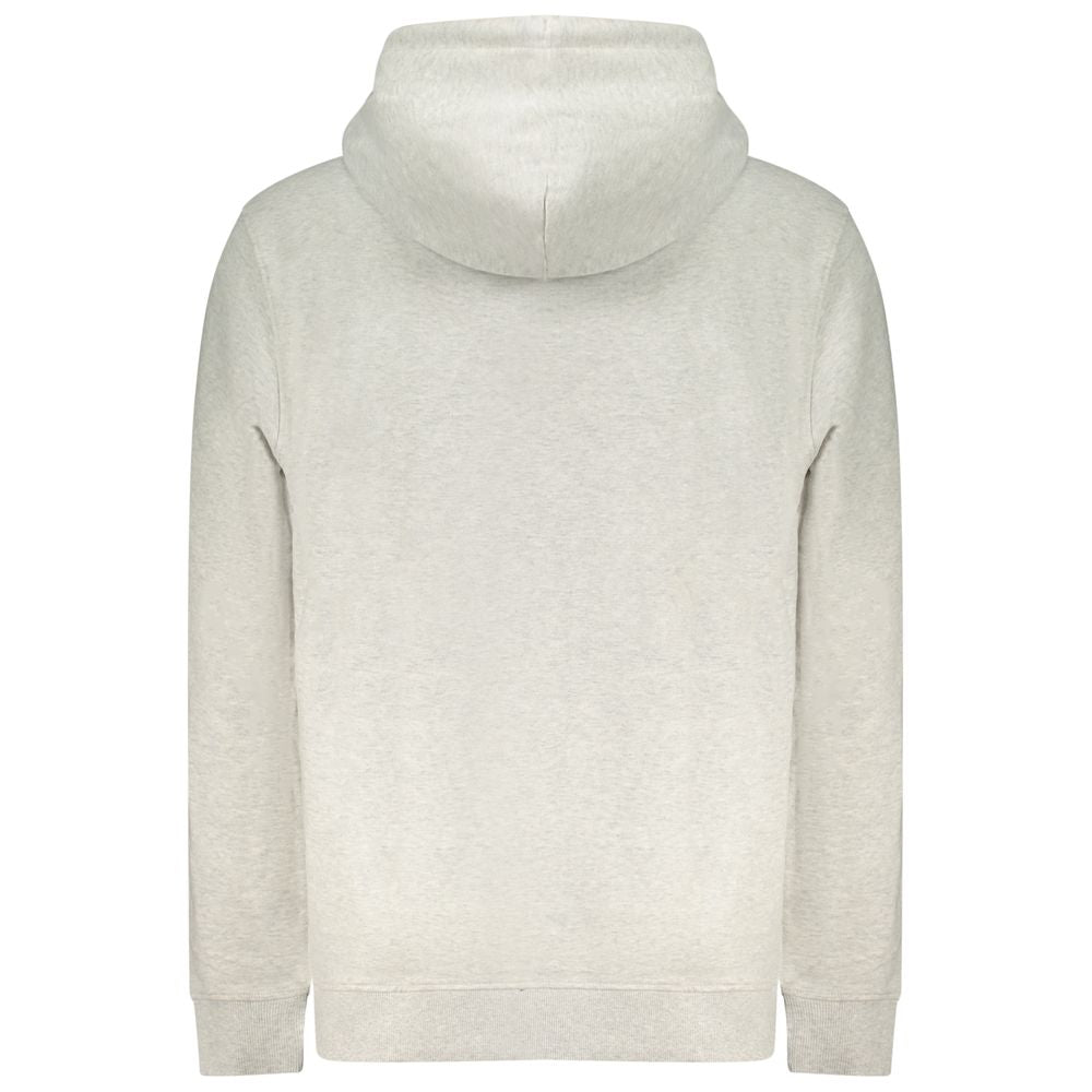 Sweat-shirt gris en coton pour hommes de Tommy Hilfiger, vue de face, avec logo discret sur la poitrine.