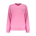Sweat-shirt rose en coton pour femmes de Tommy Hilfiger, doux et confortable, avec logo discret sur la poitrine.