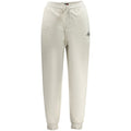 Pantalon en coton gris pour homme de la marque Tommy Hilfiger, ajusté et élégant, posé sur un fond neutre.