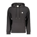 Sweat à capuche homme en coton noir de Calvin Klein, style décontracté et confort, visible avec logo discret sur la poitrine.