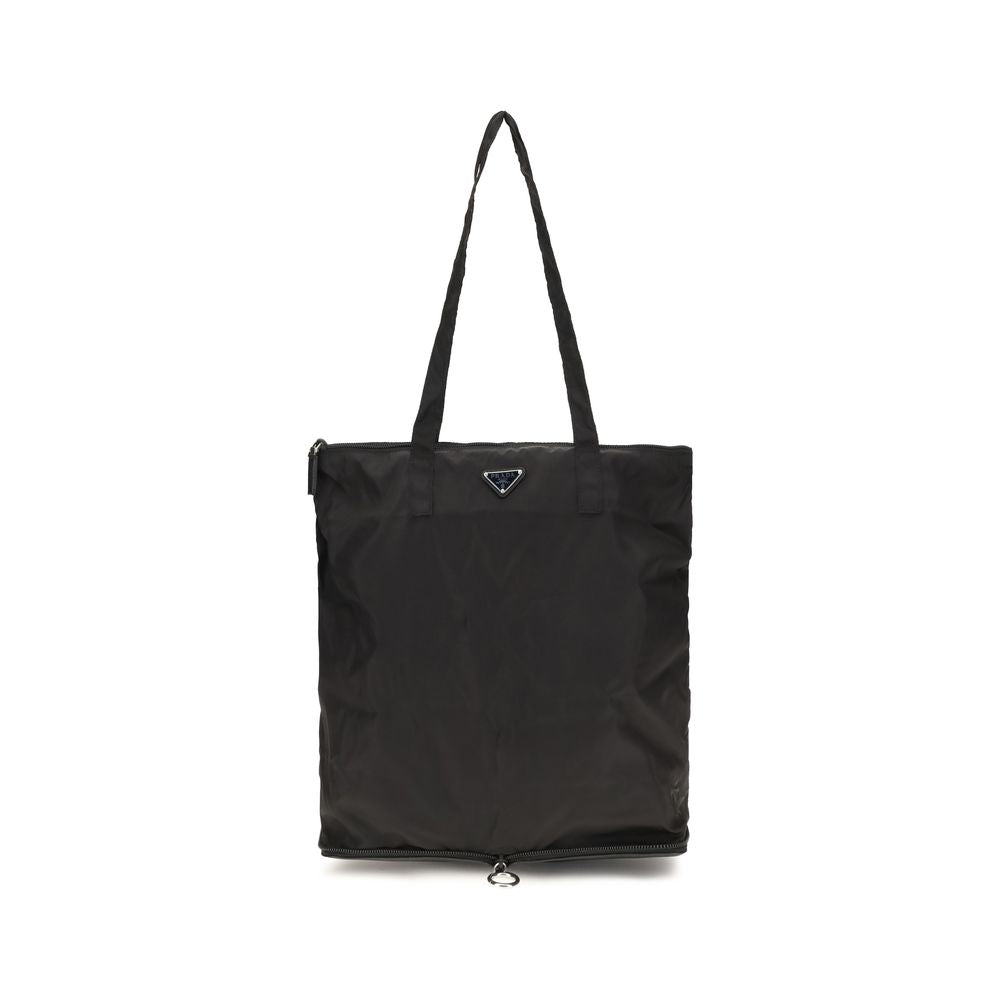 Prada Schultertasche aus schwarzem Kalbsleder Bos Taurus